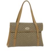 Pre-owned Canvas shoulder-bags Gucci Vintage , Beige , Dames