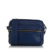 Pre-owned Leather shoulder-bags Louis Vuitton Vintage , Blue , Dames
