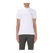 Slim Katoenen Polo Polo Ralph Lauren , White , Heren