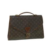 Pre-owned Canvas handbags Louis Vuitton Vintage , Brown , Dames