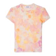 Dames Lente/Zomer Katoenen T-Shirt Desigual , Multicolor , Dames