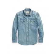 Western Denim Overhemd met Cowboy Details Polo Ralph Lauren , Blue , H...