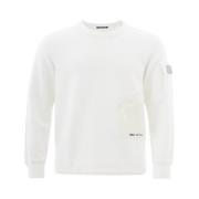 Wit Basic Crewneck Sweatshirt C.p. Company , White , Heren