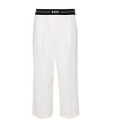 Trousers Msgm , White , Dames