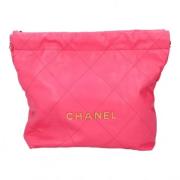 Pre-owned Leather chanel-bags Chanel Vintage , Pink , Dames