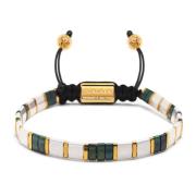 Handgeschilderd glaskraal armband Nialaya , Multicolor , Heren