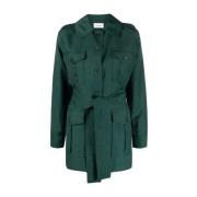 Elegant Groene Safari Jas P.a.r.o.s.h. , Green , Dames