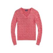 V-neck Knitwear Polo Ralph Lauren , Pink , Dames