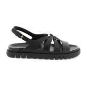 Flat Sandals Salvatore Ferragamo , Black , Dames