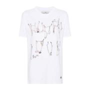 Ketting Print Klassiek T-shirt Vivienne Westwood , White , Dames