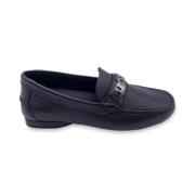 Pre-owned Leather flats Versace Pre-owned , Black , Dames