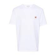 Katoenen Fox Motief T-Shirt Maison Kitsuné , White , Heren