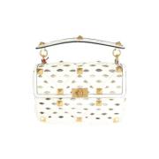 Pre-owned Leather shoulder-bags Valentino Vintage , White , Dames