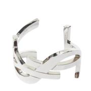 Pre-owned Metal bracelets Yves Saint Laurent Vintage , Gray , Dames