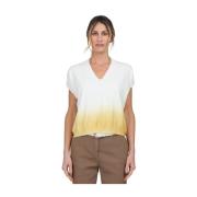 Korte Mouw Ombre T-shirt Gran Sasso , Multicolor , Dames