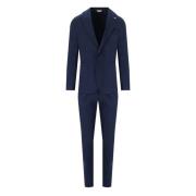 Single Breasted Suits Manuel Ritz , Blue , Heren