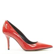 Pre-owned Leather heels Versace Pre-owned , Red , Dames