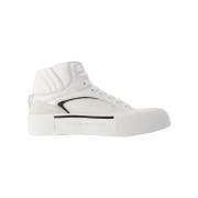 Pre-owned Leather sneakers Alexander McQueen Pre-owned , White , Heren