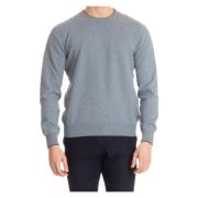 Heldere Blauwe Crew Neck Sweater Gran Sasso , Blue , Heren