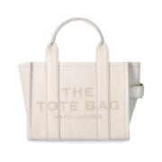Ivory Textured Leather Small Tote Handtas Marc Jacobs , Beige , Dames