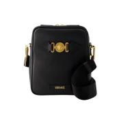 Pre-owned Leather crossbody-bags Versace Pre-owned , Black , Heren