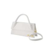 Pre-owned Leather handbags Jacquemus Pre-owned , White , Dames