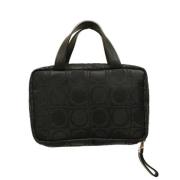 Pre-owned Canvas handbags Salvatore Ferragamo Pre-owned , Black , Dame...