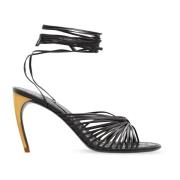 ‘Atena’ sandalen met hak Salvatore Ferragamo , Brown , Dames