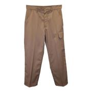 Pre-owned Polyester bottoms Valentino Vintage , Brown , Heren