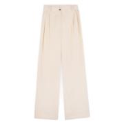 Trousers Maison Kitsuné , Beige , Dames