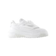 Leather sneakers Versace , White , Heren