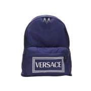 Canvas travel-bags Versace , Blue , Heren