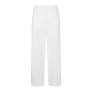 Wide Trousers Eleventy , White , Dames