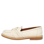 Pre-owned Leather flats Chloé Pre-owned , Beige , Dames