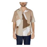 Short Sleeve Shirts Only & Sons , Brown , Heren