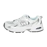 Blauw Witte Sneakers 2024 New Balance , White , Dames