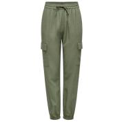 Cargo Pull-Up Broek Only , Green , Dames