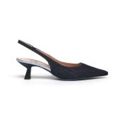 Denim Slingback Arabel Schoenen Roberto Festa , Blue , Dames