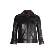 Pre-owned Leather outerwear Acne Studios Pre-owned , Black , Dames