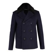 Pre-owned Wool outerwear Balenciaga Vintage , Blue , Dames