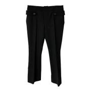 Pre-owned Wool bottoms Prada Vintage , Black , Dames