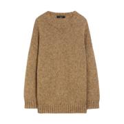 Oversized Mohair Gebreid met Metalen Vezels Max Mara Weekend , Brown ,...