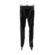 Pre-owned Fabric bottoms Mugler Pre-owned , Black , Dames
