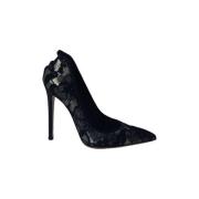 Pre-owned Cotton heels Gianvito Rossi Pre-owned , Black , Dames