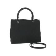 Pre-owned Canvas handbags Gucci Vintage , Black , Dames