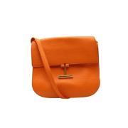 Pre-owned Leather shoulder-bags Tom Ford Pre-owned , Orange , Dames