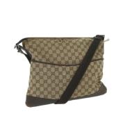 Pre-owned Canvas gucci-bags Gucci Vintage , Beige , Dames