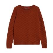 Knitwear Max Mara Studio , Brown , Dames