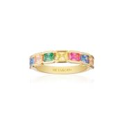 Roccanova Multikleur Zirkonia Ring Sif Jakobs Jewellery , Yellow , Dam...