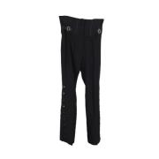 Pre-owned Wool bottoms Dolce & Gabbana Pre-owned , Black , Heren